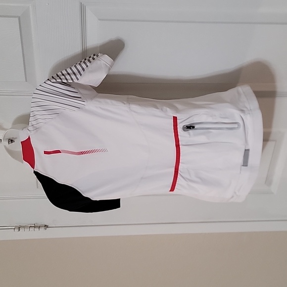 Performance Bicycle Women's Cycling Jersey White/Red/Black 4 Pocket.Size Small - Picture 7 of 7